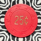 Coos-pa-om-nu-it 25c  0 25 Cabazon  California Poker Gaming Casino Chip V425