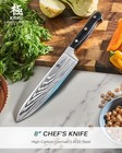 8  Chef Knife  Samurai Series Japanese Chef s Knife With Sharpening Stone  Hi   