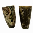 Unique   Rare Antique Early 1900 s Russian Crucibles Display Art Vases-set Of 2