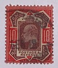 Travelstamps  1902 Great Britain Stamps Scott  137 10p King Edward Vii Used Ng