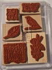 Natural Beauty Set Of 6 Stampin Up Rubber Stamps Butterfly Bird Flower Dream