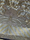 Antique Chinese Embroidered Silk Uniform Fragment With Metallic Threading