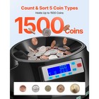 Uimoso Automatic Coin Counter   Sorter 5denominations 225 Coins min  Lcd Display