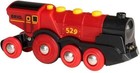 Brio World Mighty Red Action Locomotive - Battery-operated Toy Train For Wooden