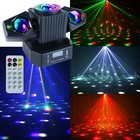 Moving Head Party Light Rotating Disco Ball Laser Beam Strobe Remote Dmx512 Us