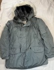 Vintage 1978 Us Military Issue Type N-3b Sz L Extreme Cold Weather Green Parka