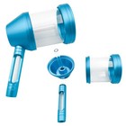    glass Water Pipe Aluminum Alloy Dry Herb Tobacco Hookah Shisha Smoking   blue   