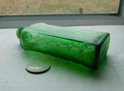 Nice Fancy Green Poison Embossed  Wildroot  Fill To Here  Base 2 1 2 Flo S 