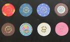 Lot Of 20 Poker Chips -  0 25 25 Cent Old Vintage Las Vegas Horseshoe Gambling