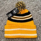 New Boston Bruins Nhl Hockey  47 Centennial 100 Years Cuffed Knit Beanie Pom Cap