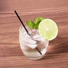 Karat 5 25   Stir Straws  3mm  - Black - 10 000 Ct  C9101  black 