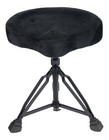 Rockville Rds51 All Black Double Braced Drum Throne 4  Padding  Lockable Height