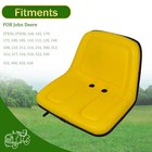 For John Deere Lawn Mower Garden Tractor Seat Yellow 300 312 314 317 316 318 322
