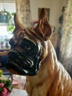 Vintage Europeon Boxer Statue 30  Hand Painted