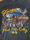 Harley-davidson Black Hills Rally 1992 Sturgis Rapid City Sd Black T-shirt M