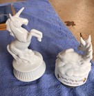 Ceramic And Glass Unicorn Figurines