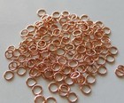 50x Rose Gold Open Jump Ring Clasp Connector 4mm 6mm 8mm 10mm 12mm Single Loop