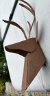 Metal Deer Buck Taxidermy Style Wall Plaque Hanging Deer Head Rusted