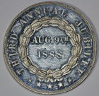 1888 Retail Grocers Association Of Philadelphia White Metal So Called Dollar