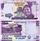 Malawi 20-200 Kwacha 4 Pieces Set  2016-2022  P-63-65a  Unc