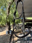 Halter Ego Patent Crystal Brown Leather Snaffle Dressage Bridle Full