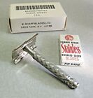Vintage Gi Military Production Nos Gillette Spiral Tech De Safety Razor England
