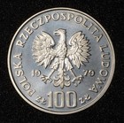1979 Poland 100 Zlotych Coin  Nickel Sample   Proba    Unc