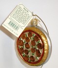2018 Pizza Pie - Old World Christmas Blown Glass Ornament New W tag 32350
