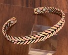 Two Tone Pure Copper Magnetic Bangle Bracelet Arthritis Pain Relief Energy Cuff