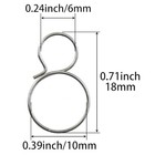 Meetoot 100pcs 10mm Chandelier Replacement Part Metal Chandelier Hook Pin 