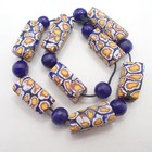 8 Pcs Matched Rectangular Venetian Glass Millefiori Tribal Trade Beads African