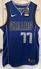 Luka Doncic Signed Nike Dallas Mavericks  77 Blue Nba Basketball Jersey Medium