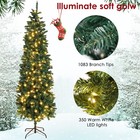 7 Feet Pencil Christmas Tree For Home Party With 350 Led 1083 Pvc Branches P0y4
