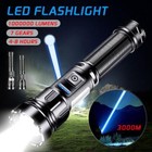 1000000lm Powerful Led Torch Tactical Flashlight Usb Rechargeable Camping Lamps