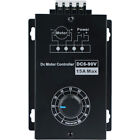 Dc 6v - 90v Pwm Motor Speed Controller Digital Voltage Regulator Switch 15a Fuse