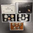2012 Us Mint Silver Proof Set 14 Coin Set Box   Coa