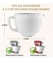 Ceramic Mixer Bowl For Kitchenaid All 4 5-5 Quart Tilt-head Stand Mixers No-box