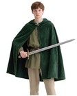 Hooded Hobbit Cloak Cape For Cosplay  Frodo   Aragorn Costume Accessory