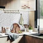 Vieshful 20pc 12x12 Peel   Stick Marble Backsplash Tile Self Adhesive Wall