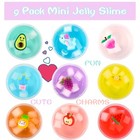 Jelly Cube Clear Slime Kit 9 Pack For Kids  Crunchy Slime  Stress Relief Toy    