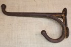 Old 12    Tack Harness Large Double Coat Hook Vintage Rustic Barn Big Heavy Duty 