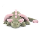 Jellycat Malachy Dragon - Rare - Nwt - Stunning Toys Medium Plush Toys