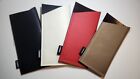 Genuine Leather Eyeglass Case By Limano Calf Leather Lined Sleeve Four Colors