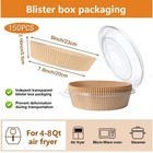 150pcs 7 9inch Round Air Fryer Liners Disposable Baking Parchment Liner For A   