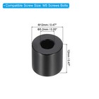 M5 Aluminum Spacers  6 Pcs Metal Spacers 5 2mm Id X 12mm Od X 12mm L black