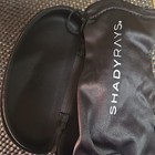 Shady Rays Black Hard Case With Zipper For Glasses   Sunglasses Unisex