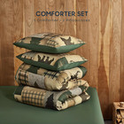 - Rustic Comforter Set  Cabin Western Christmas Holiday Country Theme With Bear