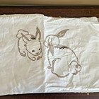 Ikea Bunny   s Rodhake  Crib Duvet Cover pillowcase Rabbit Pattern White beige 
