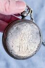 Wwi France Engraved Pocket Watch Verdun Battle War Marne Somme Ypres