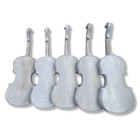 1pcs Unfinished Violin White Embryo 4 4 Solid Flame Maple For Luthier Fan Art